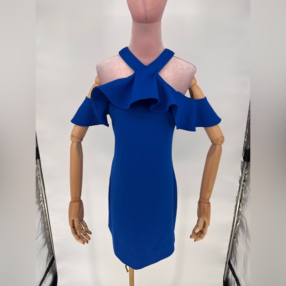 EUC Trina Trina Turk Jurnee Cold Shoulder Dress - Picture 7 of 13